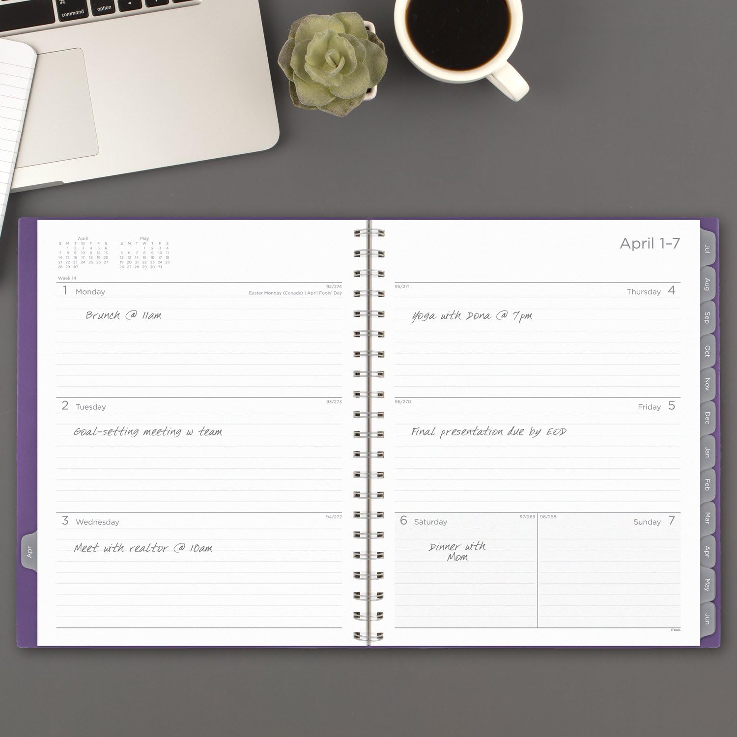 Mead 2024-2025 Academic Planner - Weekly & Monthly Calendar, 8.5