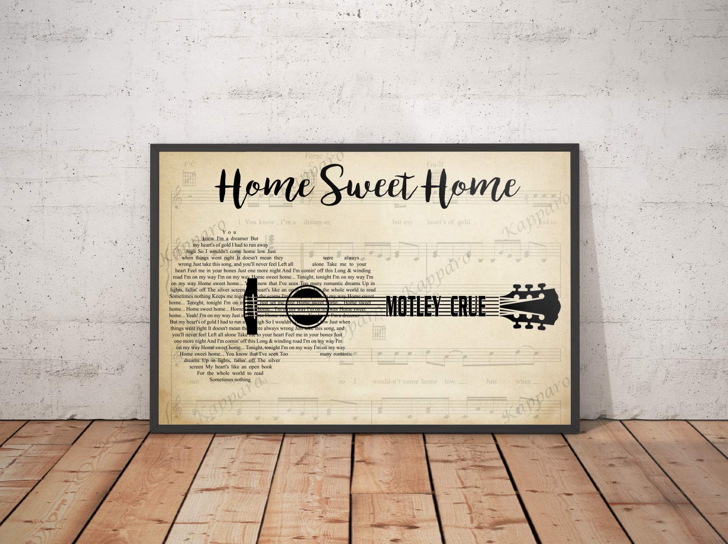 Home Sweet Home Lyrics Poster - 36