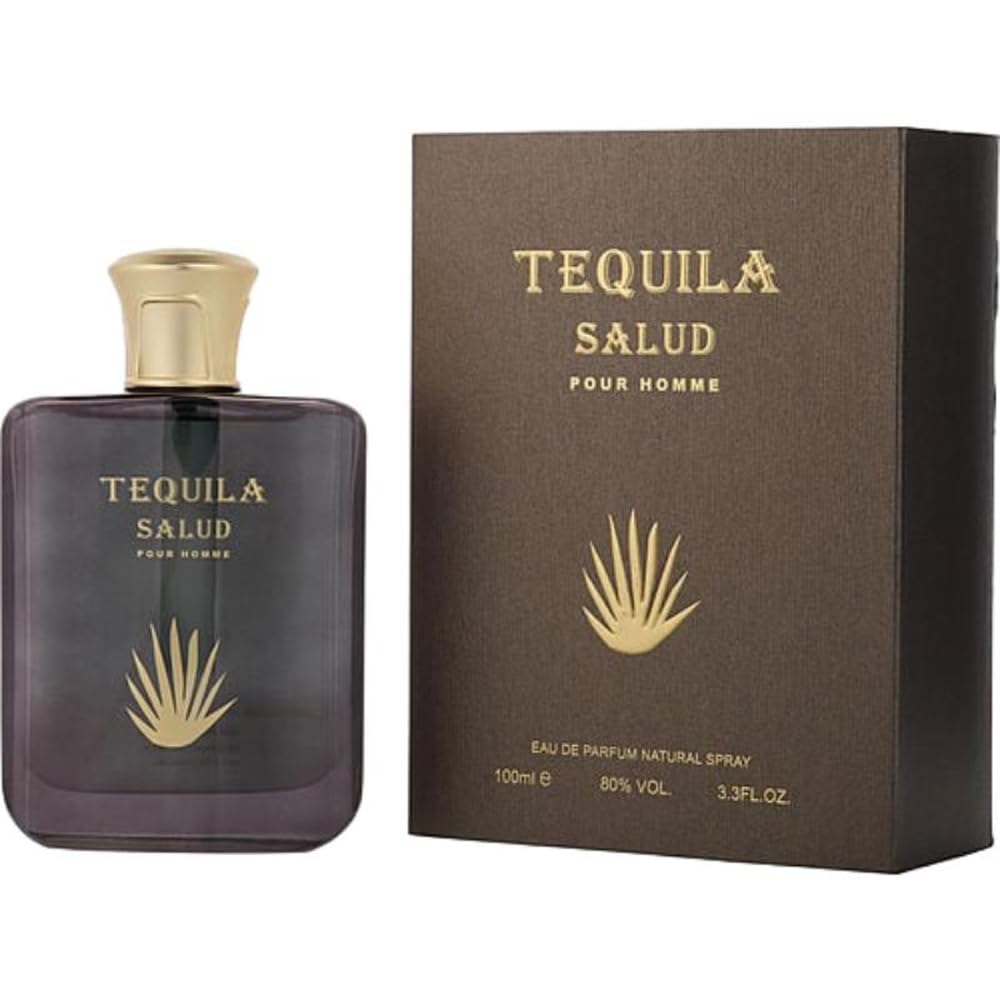 Tequila Salud Pour Homme Eau de Parfum for Men - 3.3 oz / 100ml Luxury Cologne Spray | Long-Lasting Fragrance for Date Night, Special Occasions & Daily Wear