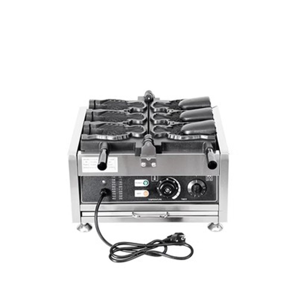 Commercial Electric Taiyaki Maker Machine - 110V Ice Cream & Fish Cake Maker for Home & Business Use - Perfect for Japanese Desserts, Street Food Stalls & Cafes
