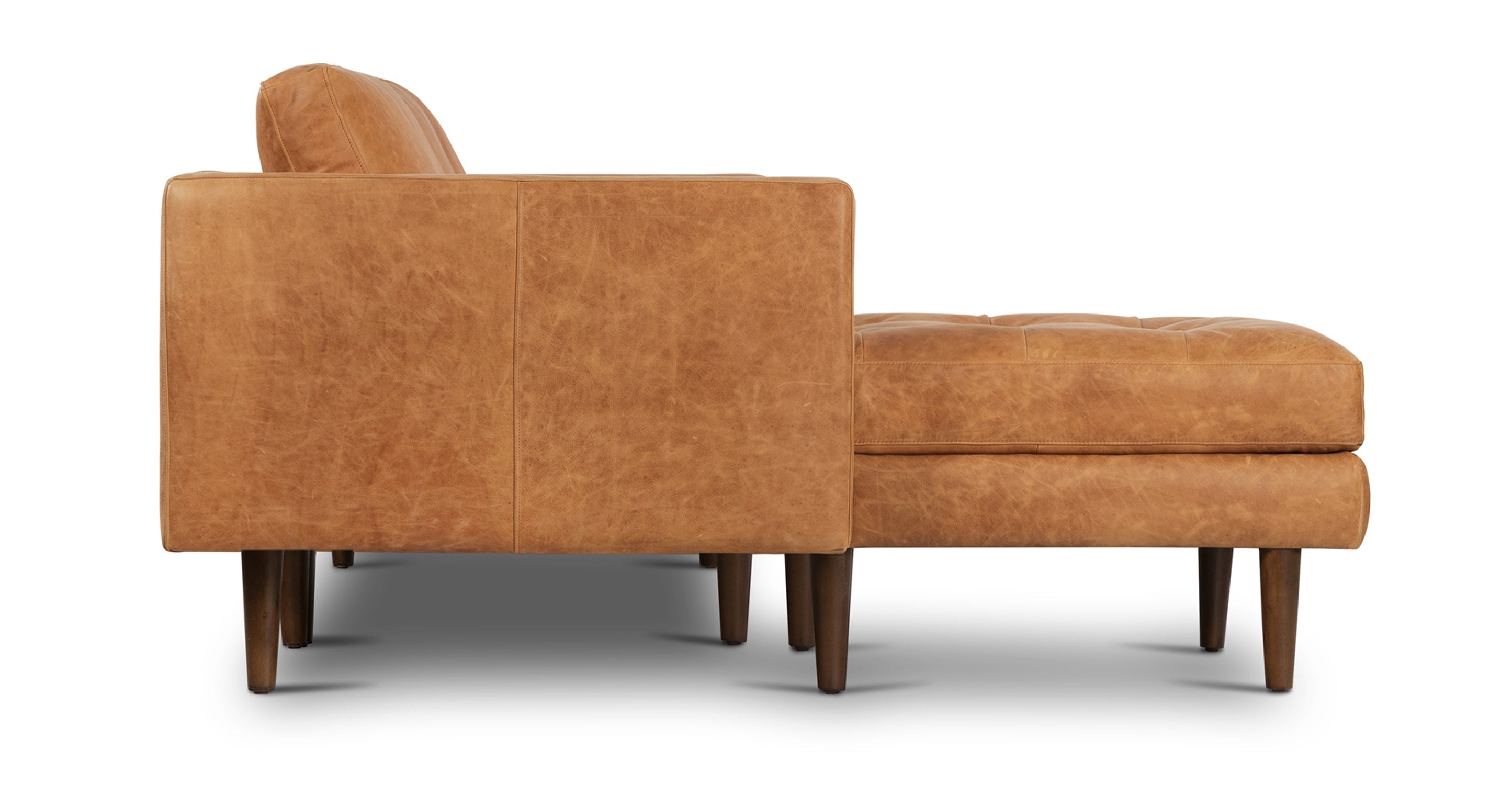 Napa Left Facing Sectional Sofa - Modern L-Shaped Couch with Reversible Chaise, Soft Fabric Upholstery for Living Room, Family Room & Home Theater Comfort