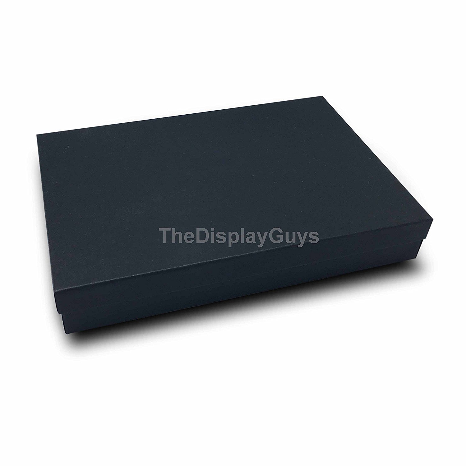 100-Pack Black Cotton Filled Jewelry Boxes 5.25 x 3.75 Inches - Perfect for Earrings, Rings & Necklace Storage, Gift Packaging & Retail Display
