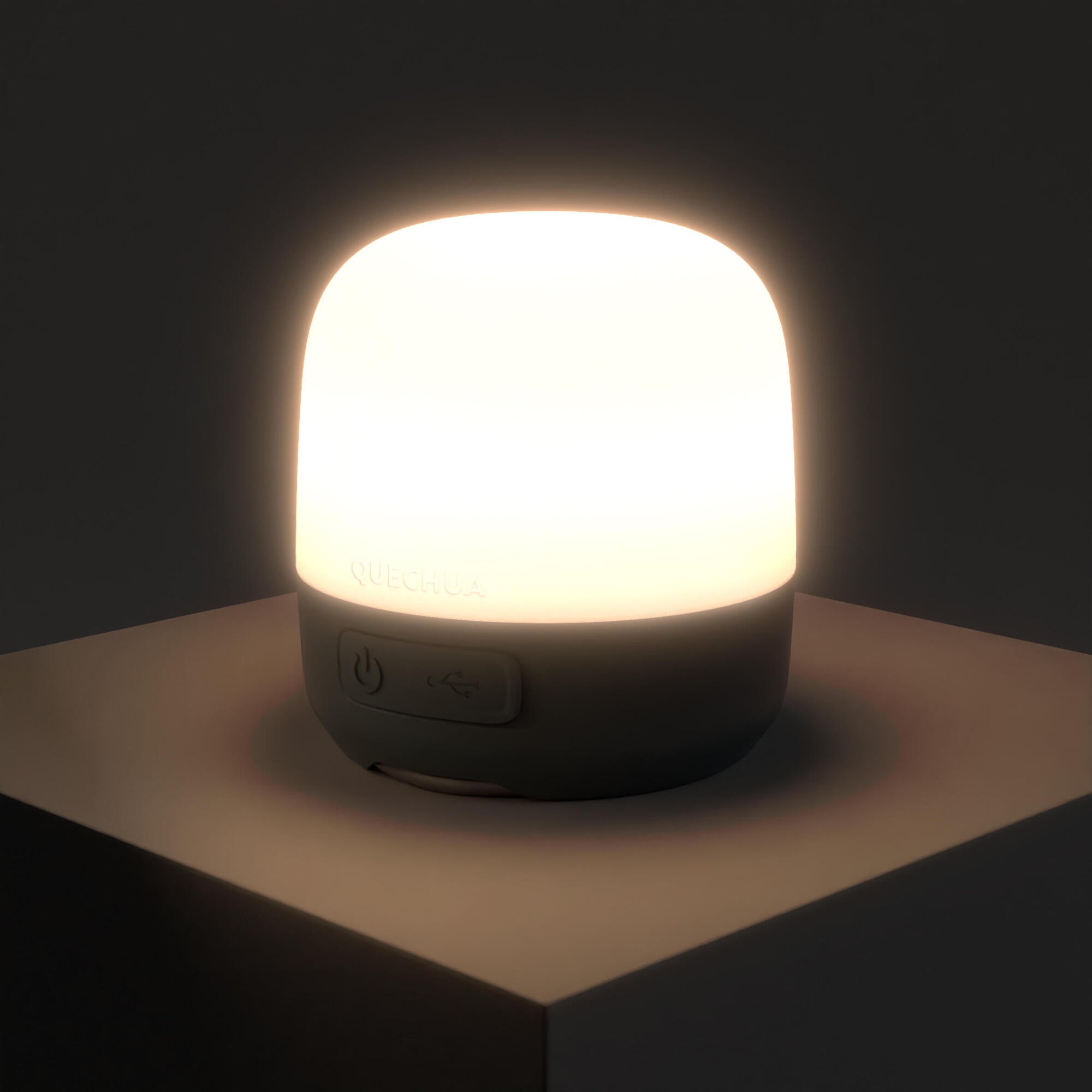 Quechua BL 60 Rechargeable Camping Lantern - USB-C & Dynamo Charging, 60 Lumens LED Light for Outdoor Adventures, Hiking, and Emergency Power Outages