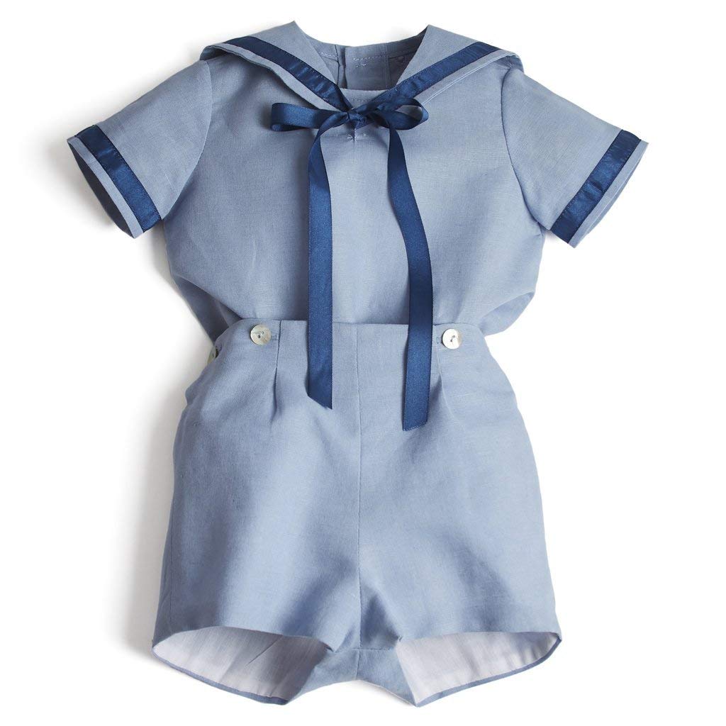 TRURXUYE Baby Clothes Set - Cute Blue Outfits for Baby Girls & Boys | Soft & Comfortable Infant Wear for Daily, Photos & Special Occasions