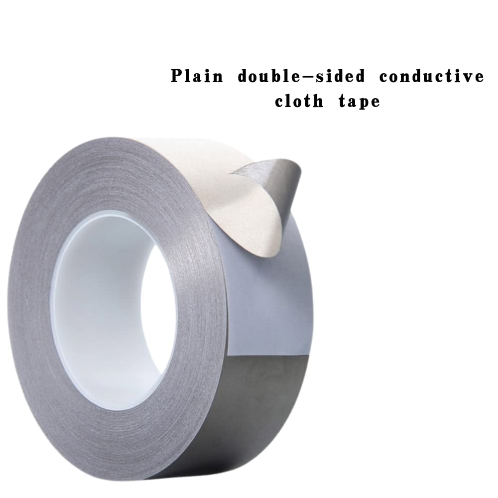 Nickel Copper Faraday Tape - 20ft EMI Shielding Conductive Fabric Tape for RFID Blocking, Electrical Repairs & Faraday Cage Construction (2.5 Inch Wide) - Perfect for Home Security, Electronics Protection & Signal Isolation Projects