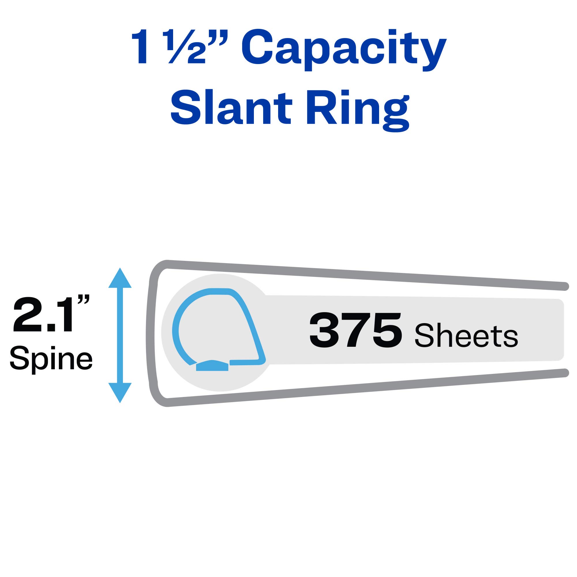 Avery Heavy-Duty 3-Ring Binder with 1.5