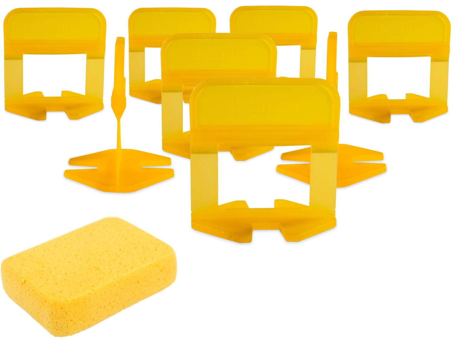 2000-Piece 1/51-Inch Tile Leveling System (0.5mm) - Professional Tile Spacers for Seamless Floor & Wall Tile Installation - Perfect for DIY Home Renovation, Bathroom & Kitchen Remodeling Projects