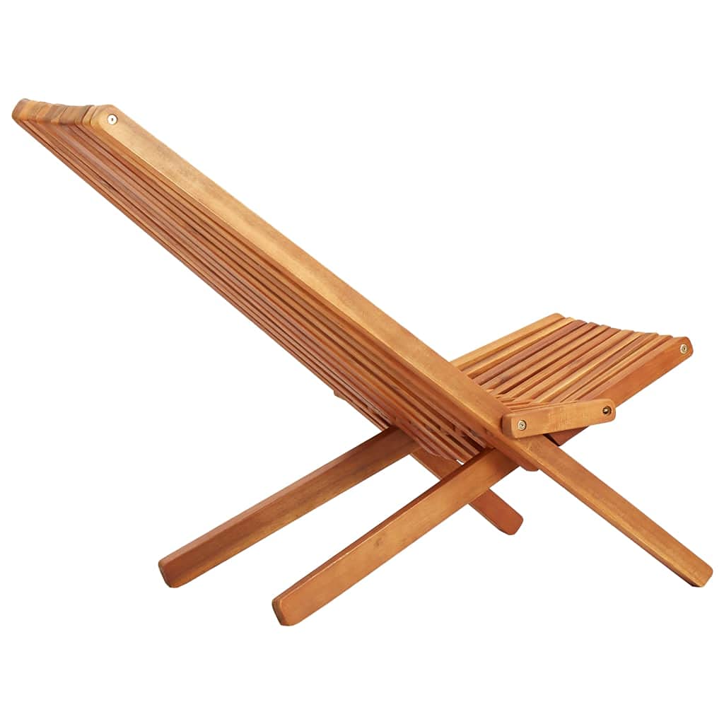 Premium Folding Outdoor Lounge Chair for Patio, Deck, Garden - Solid Acacia Wood Backyard & Lawn Furniture - Fast Delivery - Perfect for Relaxing, Sunbathing & Outdoor Gatherings