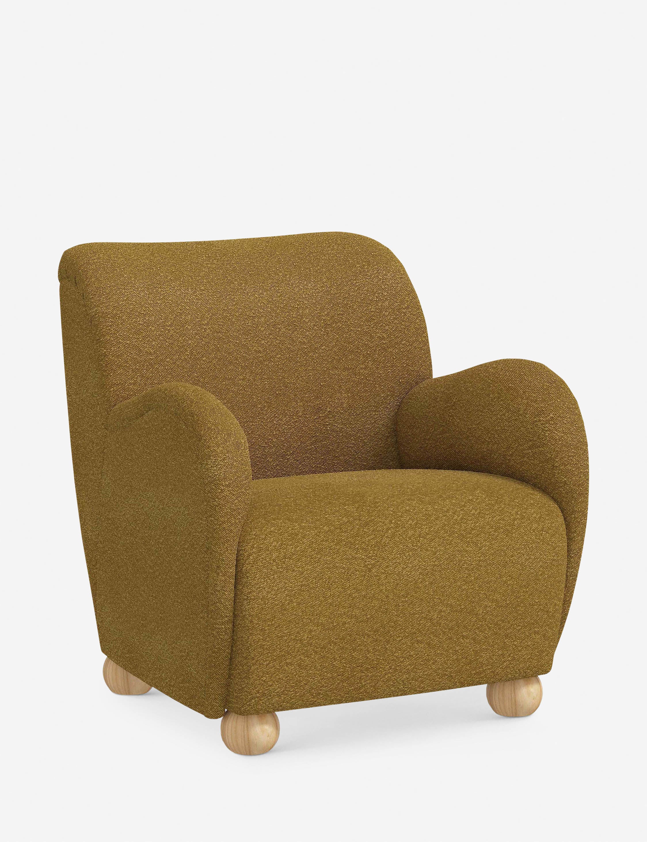 Baird Accent Chair - Modern Upholstered Lounge Chair for Living Room, Bedroom & Office - Comfortable Reading Chair with Sturdy Wooden Legs - Perfect for Relaxing, Entertaining & Home Decor