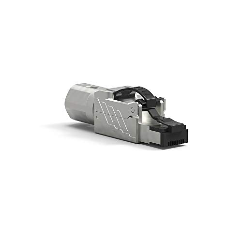 CAT.8 Ethernet Connector RJ45 Toolless Shielded Termination Plug - 2 Pack for High-Speed Network Setup in Home/Office/Data Center
