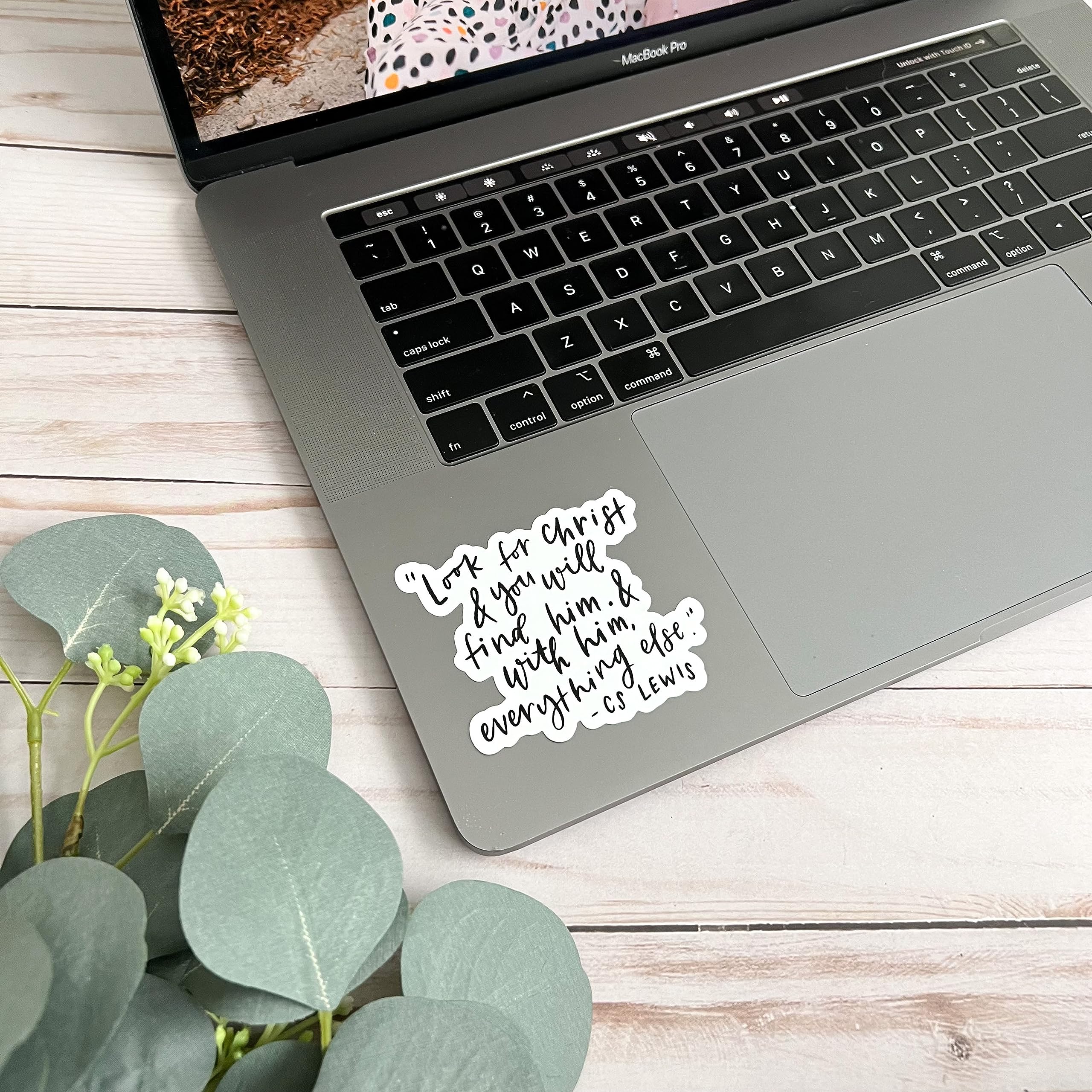 Bible Journaling Stickers - Inspirational CS Lewis Quote Decals for Christian Faith & Religious Devotion | Perfect for Bible Study, Prayer Journals & Spiritual Gifts