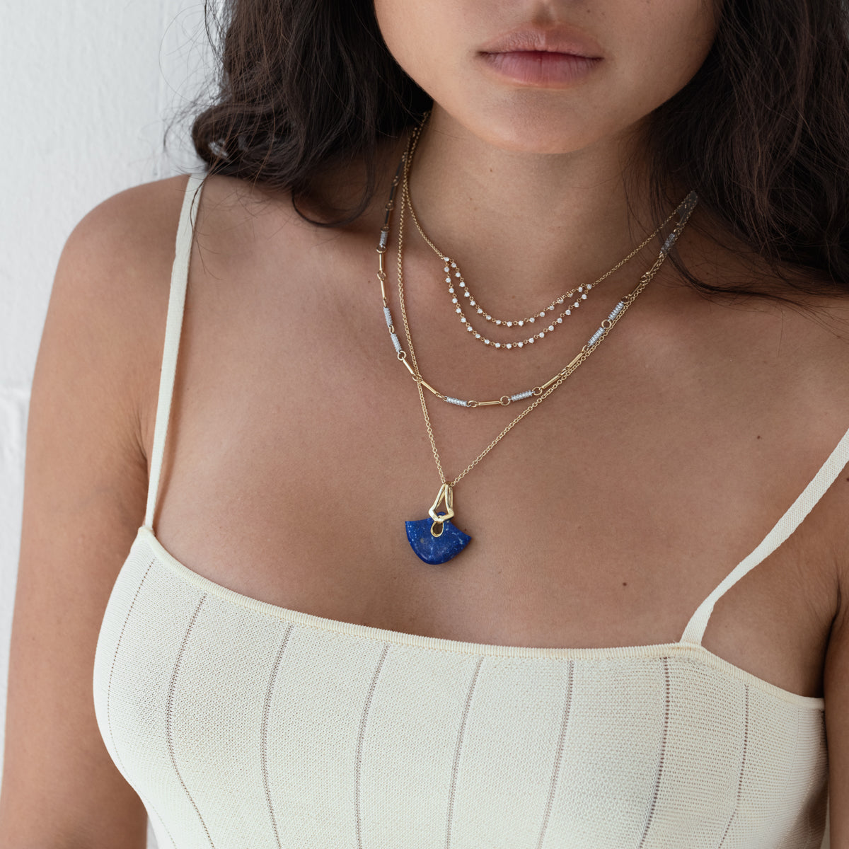 Pavé Sloan Necklace - Elegant Cubic Zirconia Pendant for Women | Perfect for Weddings, Parties & Everyday Wear