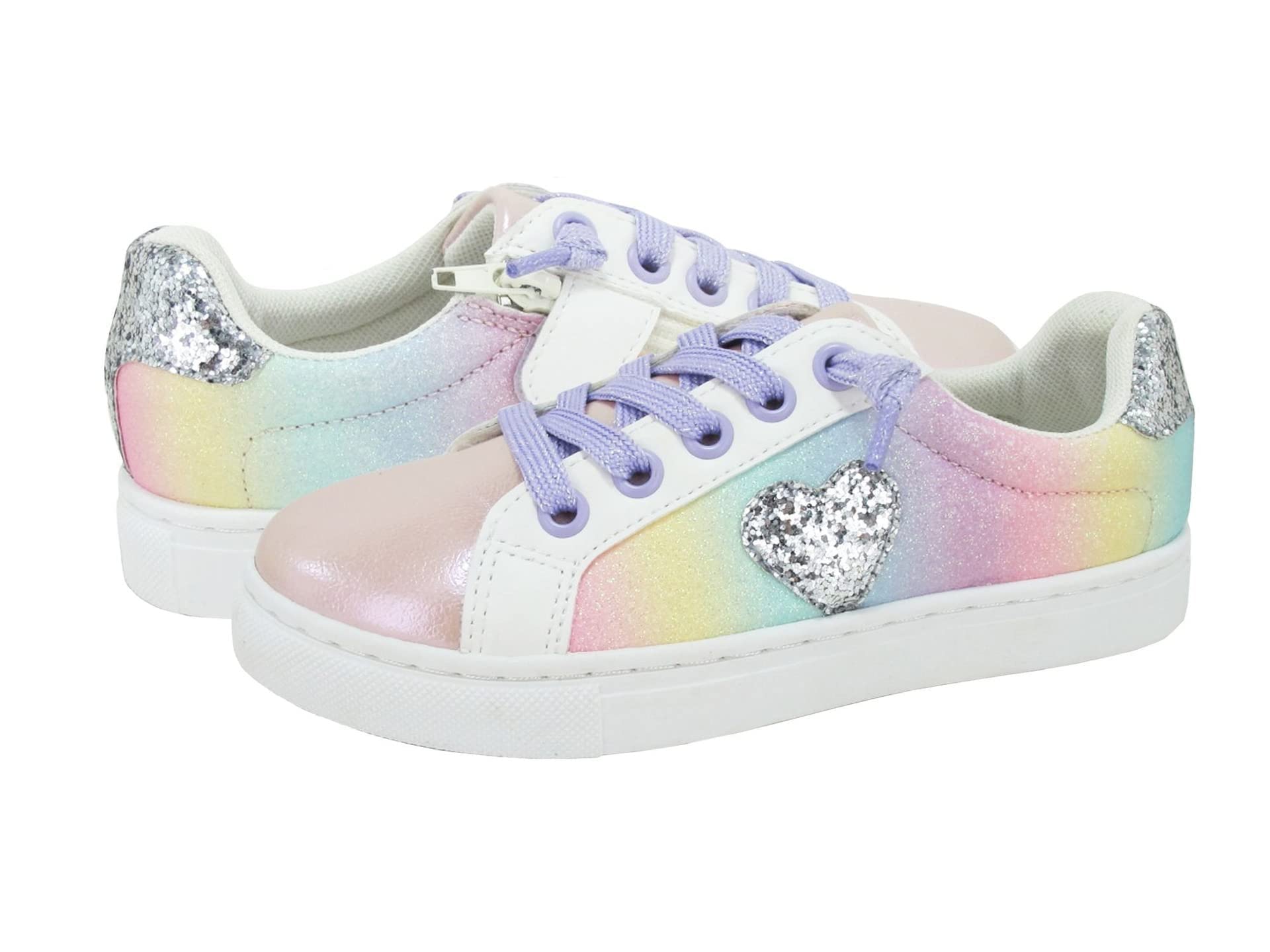 Jellypop Girls Sunburst Light Pink Sneakers for Little Kids & Big Kids - Comfortable & Stylish School Shoes for Everyday Wear