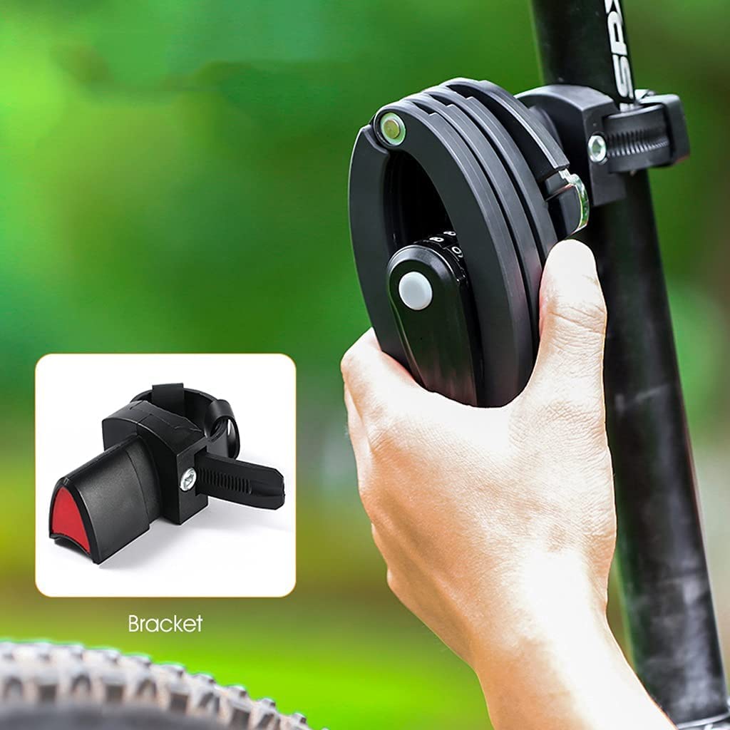 Heavy Duty Anti-Theft Bicycle Lock - Foldable Bike Chain Lock with Password Protection for Road Bikes, E-Bikes & Scooters | Secure Cycling Accessories for Urban Commuting & Outdoor Adventures