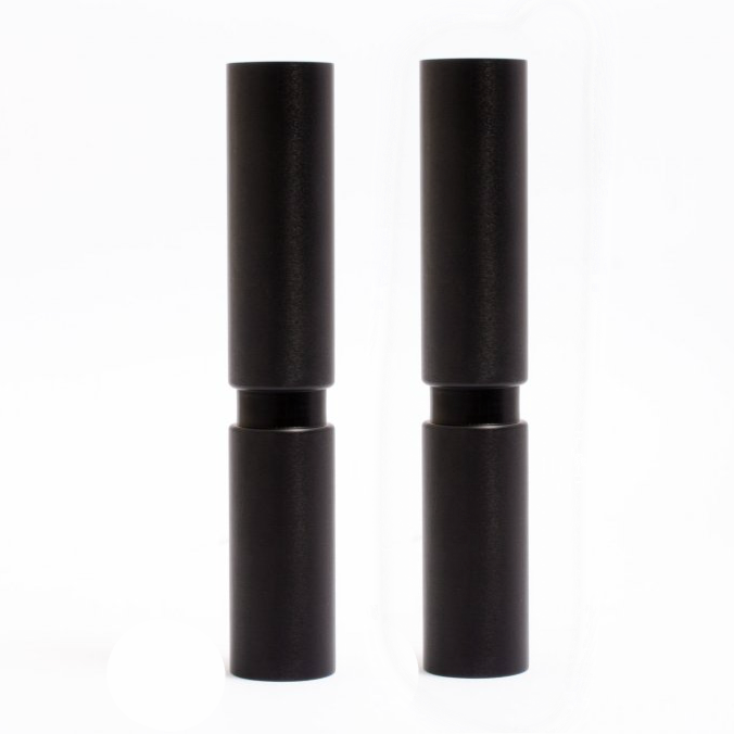 Set of 2 Mid Century Modern Furniture Legs - Matte Black Replacement Legs for Chairs, Tables & Cabinets - Upgrade Your Home Decor with Stylish Support