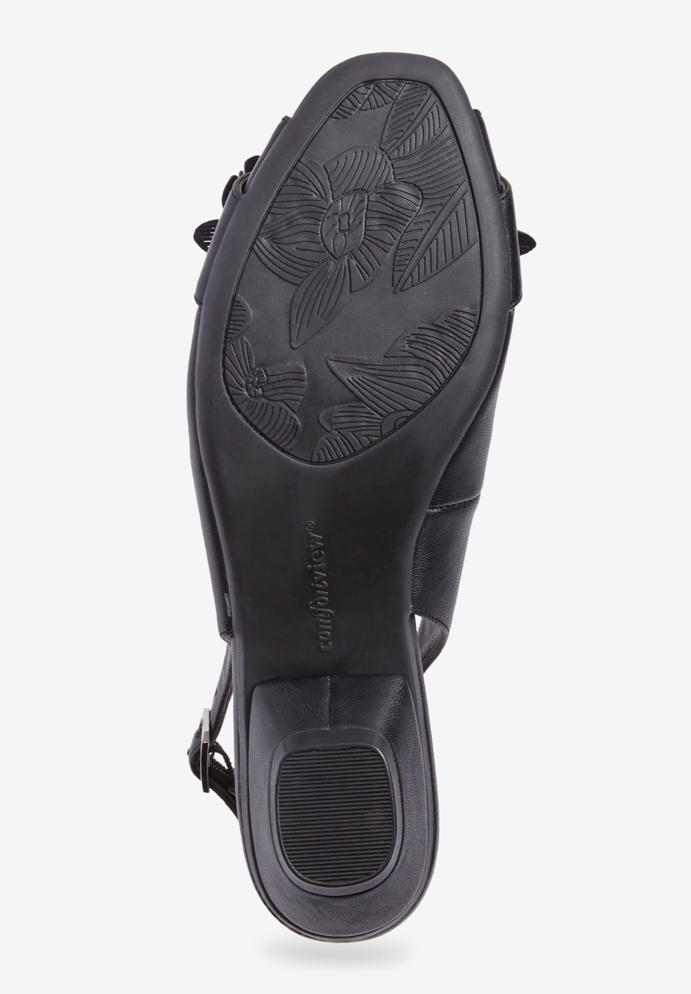 Comfortview Women's Wide Width The Rider Slingback Shoes - Comfortable & Stylish Slingback Heels for Work, Office & Casual Outfits