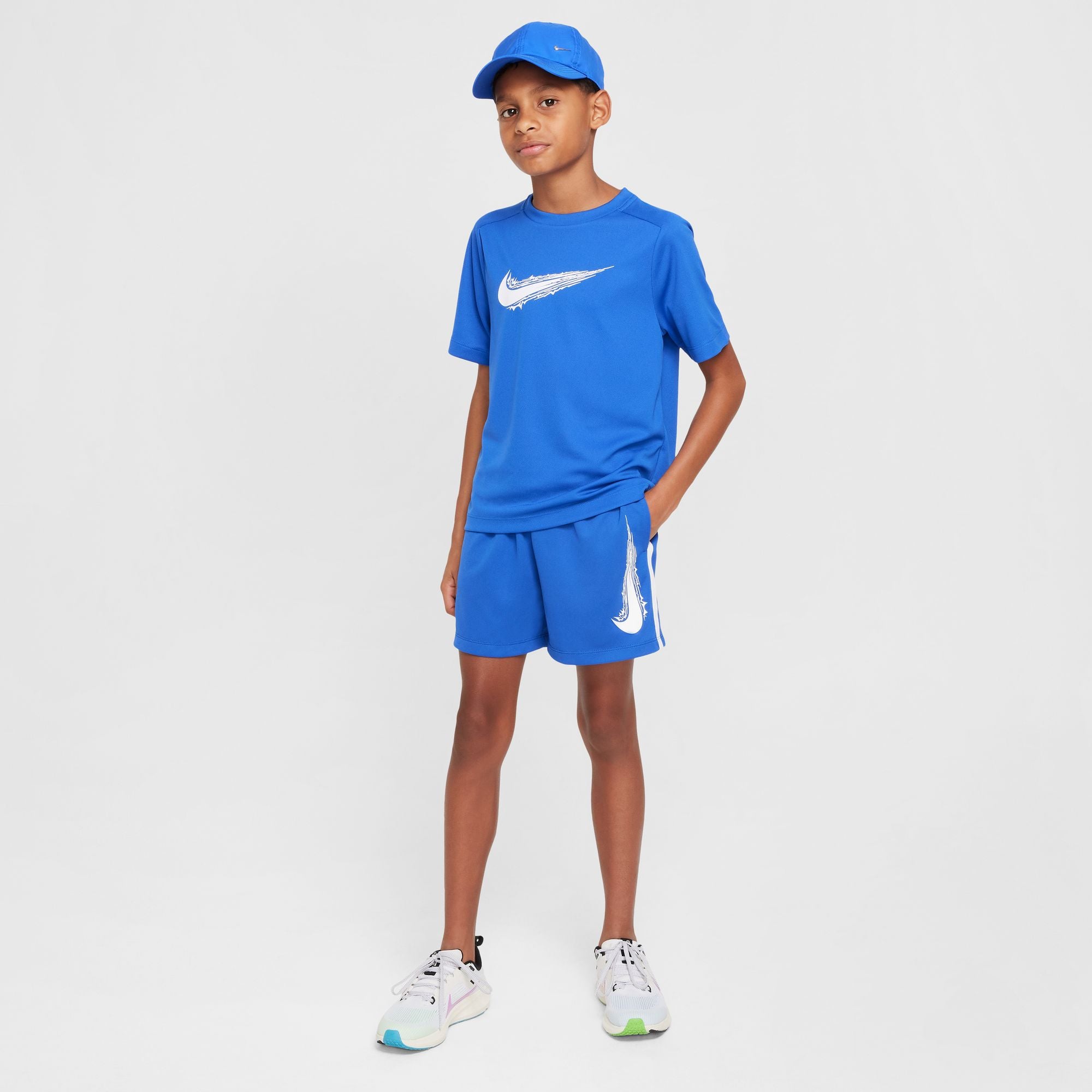 Nike Youth Dri-FIT Multi Boys' Athletic Shorts - Breathable Quick-Dry Running & Basketball Shorts for Active Kids - Perfect for Sports, Gym & Everyday Wear
