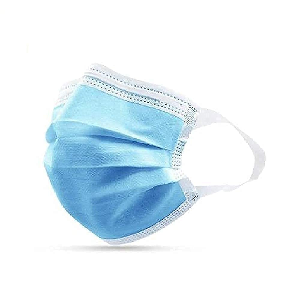 ASKP 3-Ply Disposable Face Masks - 20 Pack, ISO Certified, UV Sterilized, Soft Earloop, Meltblown & Non-Woven Fabric - Ideal for Daily Protection, Travel, and Public Safety