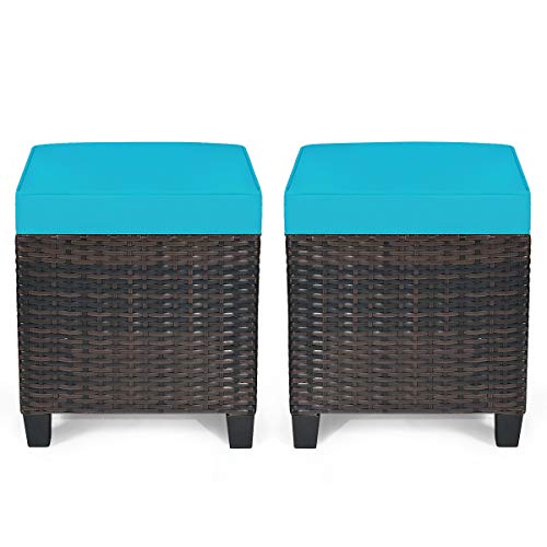 Turquoise-mix Brown Rattan