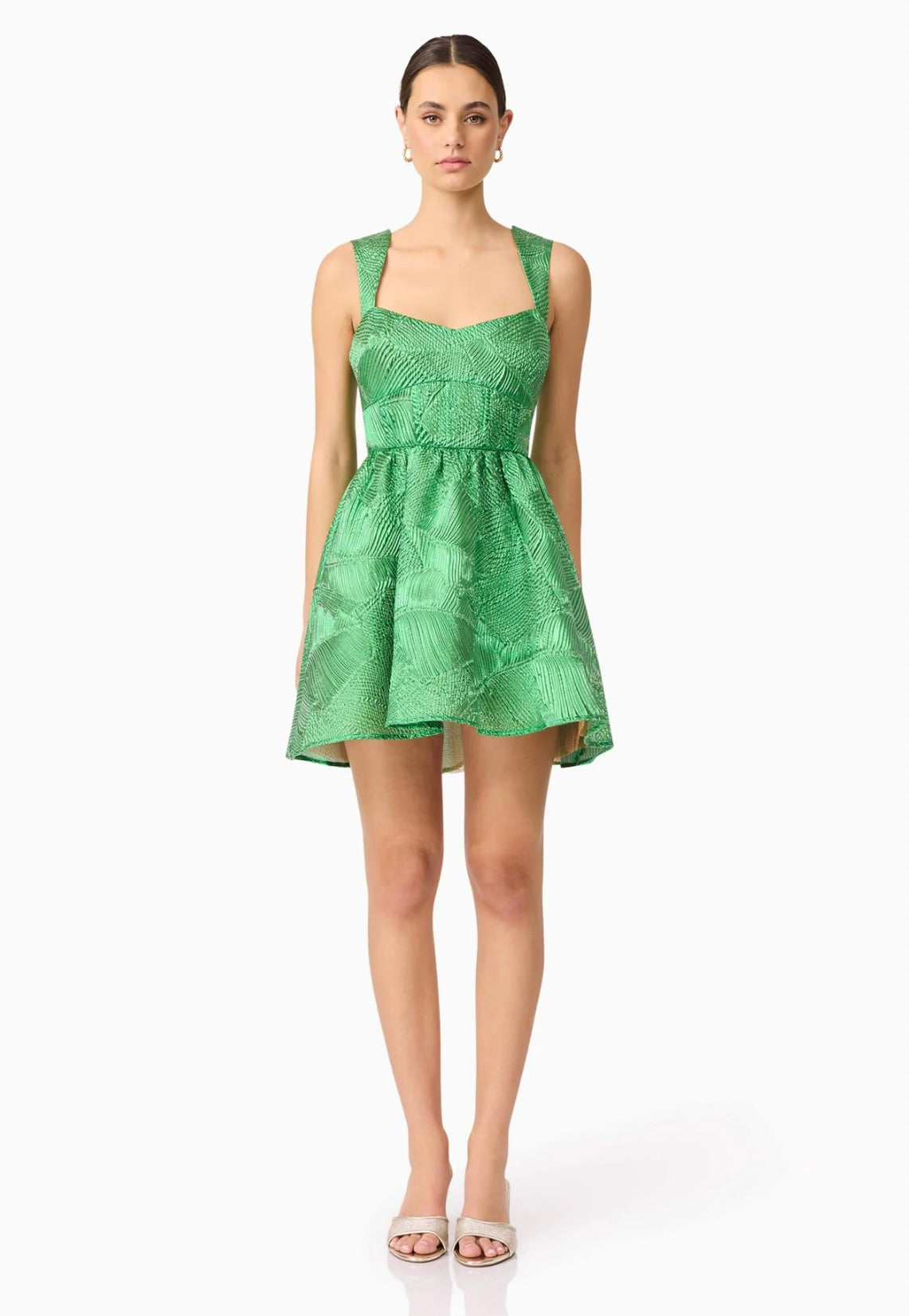 Ginnifer Green A-Line Mini Dress for Women - Flirty Summer Party & Cocktail Outfit