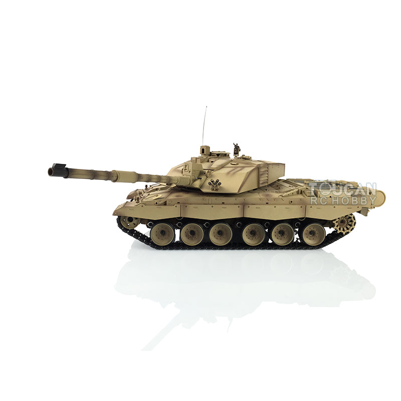 2.4Ghz Henglong 1:16 Scale British Challenger II RTR RC Tank - 360° Rotating Turret, Ready-to-Run Remote Control Model with Battery & Charger - Perfect for Military Enthusiasts, Collectors & Outdoor RC Battles