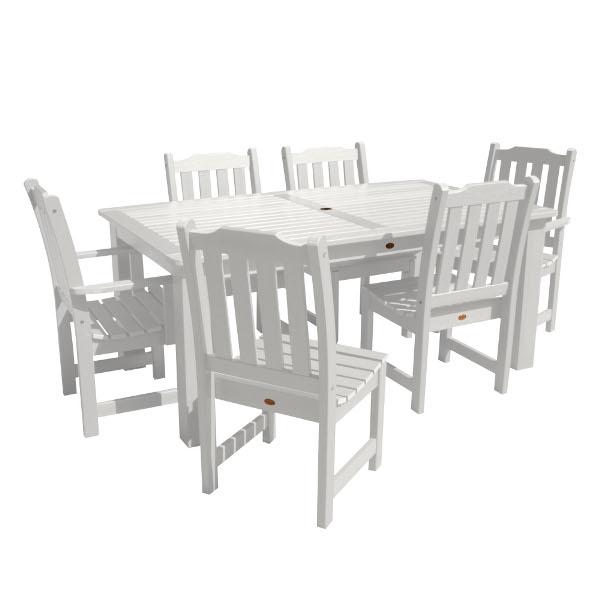 Lehigh 7-Piece Rectangular Outdoor Dining Set - Patio Furniture for Garden, Backyard, Poolside & BBQ Gatherings