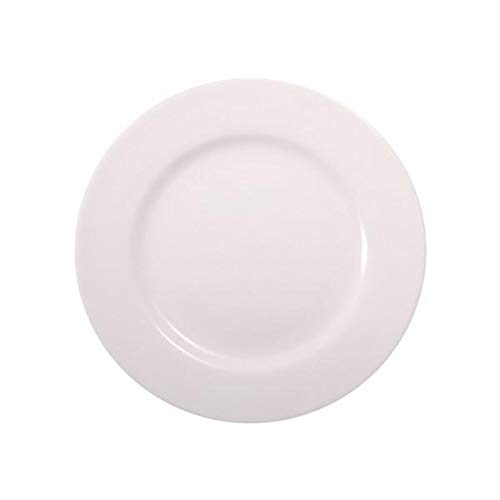 Wilmax 12-Piece White Porcelain Dinner Plate Set (7 Inch) - Premium English Fine China, Dishwasher & Microwave Safe - Elegant Tableware for Restaurants, Weddings & Everyday Dining