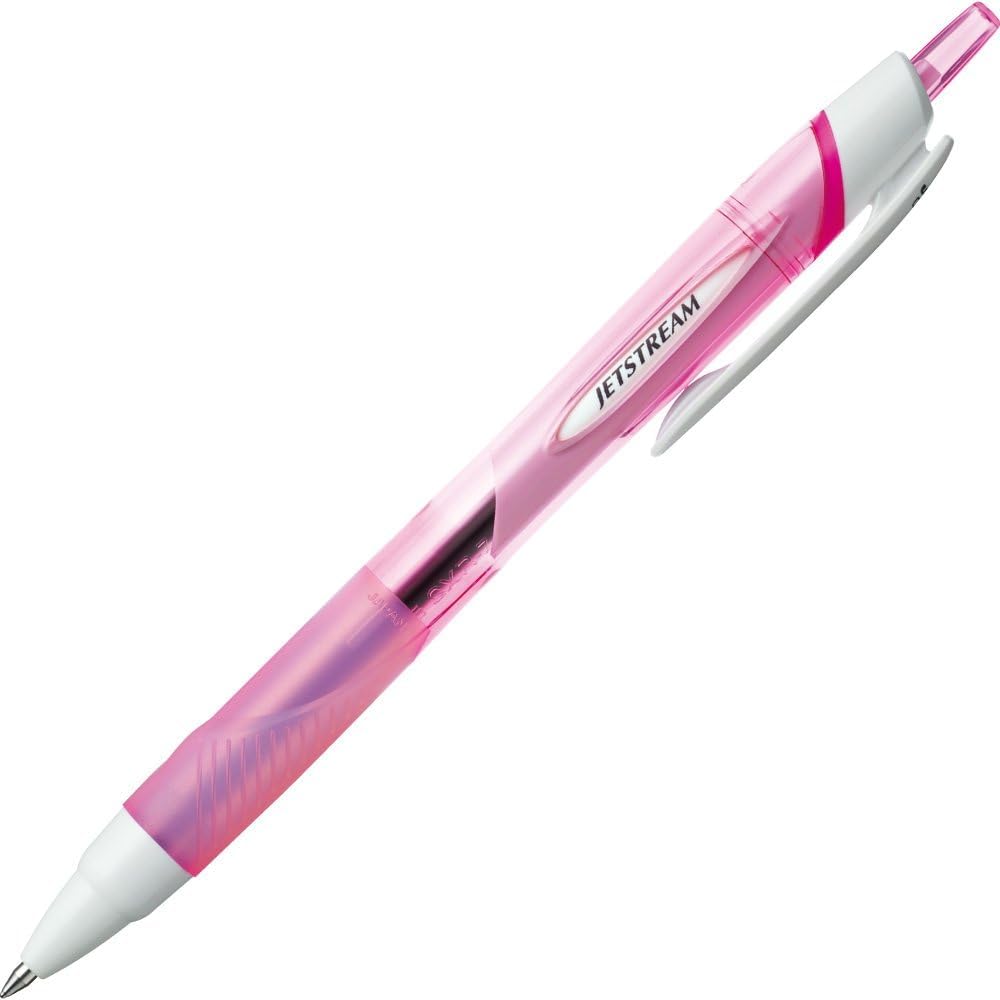 Mitsubishi SXN15007.13 Jet Stream 0.7mm Ballpoint Pens - 10 Pack Pink Ink, Smooth Writing for Office, School & Note Taking