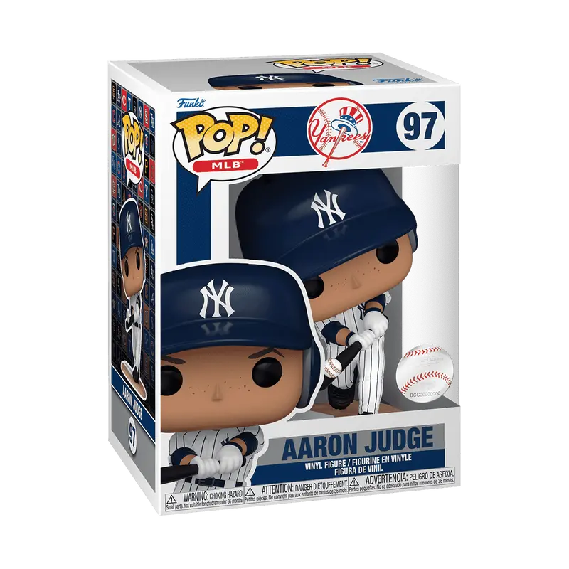 Funko POP! Aaron Judge Vinyl Figure - New York Yankees Collectible for Fans & Gift Ideas - Perfect for Sports Memorabilia Displays & Baseball Decor