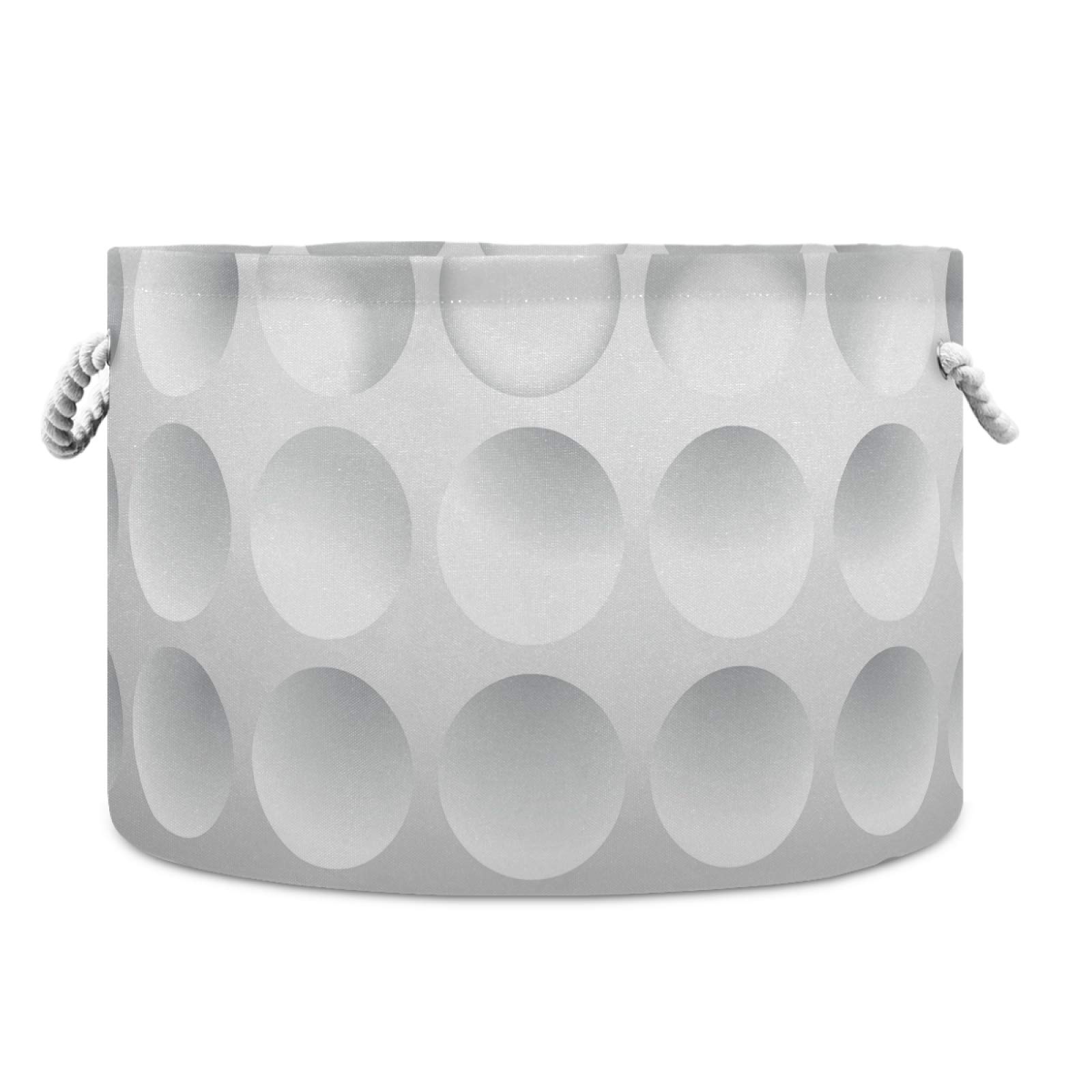 Waterproof Collapsible Storage Basket - Golf Ball Laundry Hamper & Baby Nursery Organizer with Handles for Bathroom, Toys & Clothes | Portable Foldable Bin for Sports Gear, Home Organization & Travel Use
