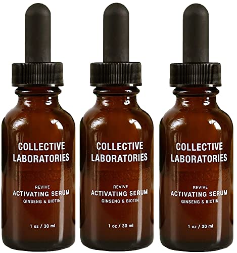 Collective Laboratories Hair Growth Serum - Scalp Treatment Oil for Thinning Hair & Hair Loss with Amino Acids, Minerals & Botanicals | Stimulates Hair Regrowth for Men & Women | Daily Use for Thicker, Fuller Hair