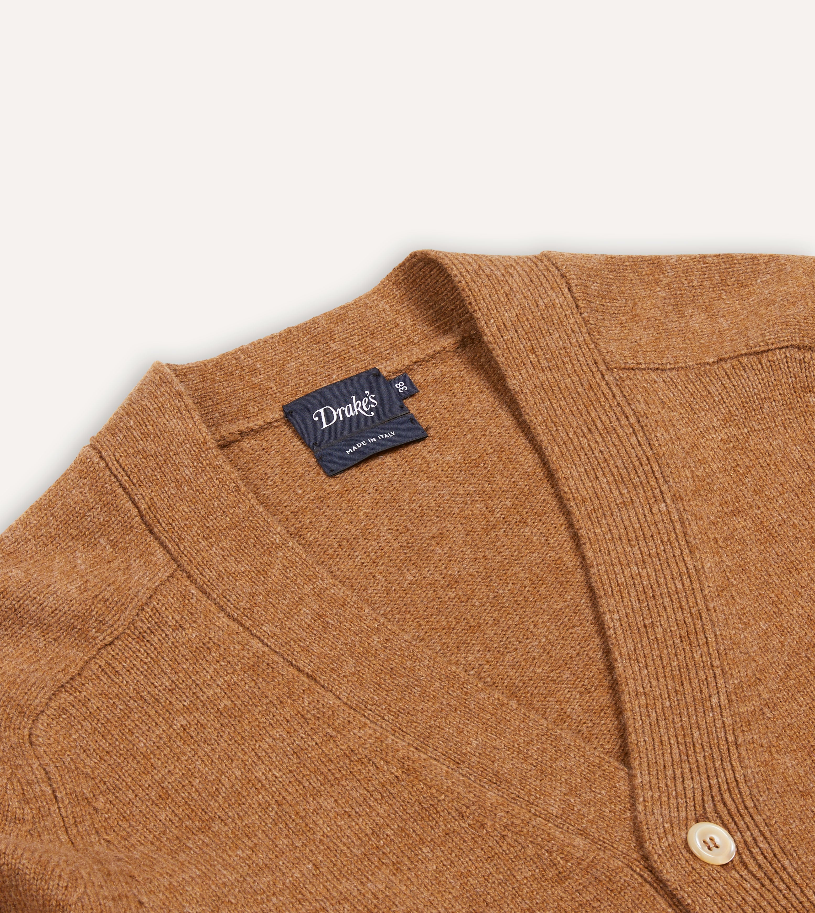 Brown Lambswool 6 Button Cardigan Sweater for Women - Soft & Warm Winter Knitwear - Perfect for Office, Casual Outfits and Cozy Evenings