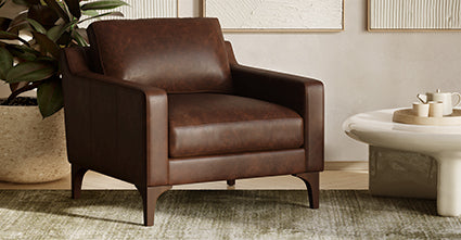 Sorrento Lounge Chair - Modern Comfortable Accent Chair for Living Room, Bedroom, or Office - Perfect for Relaxing, Reading, and Lounging