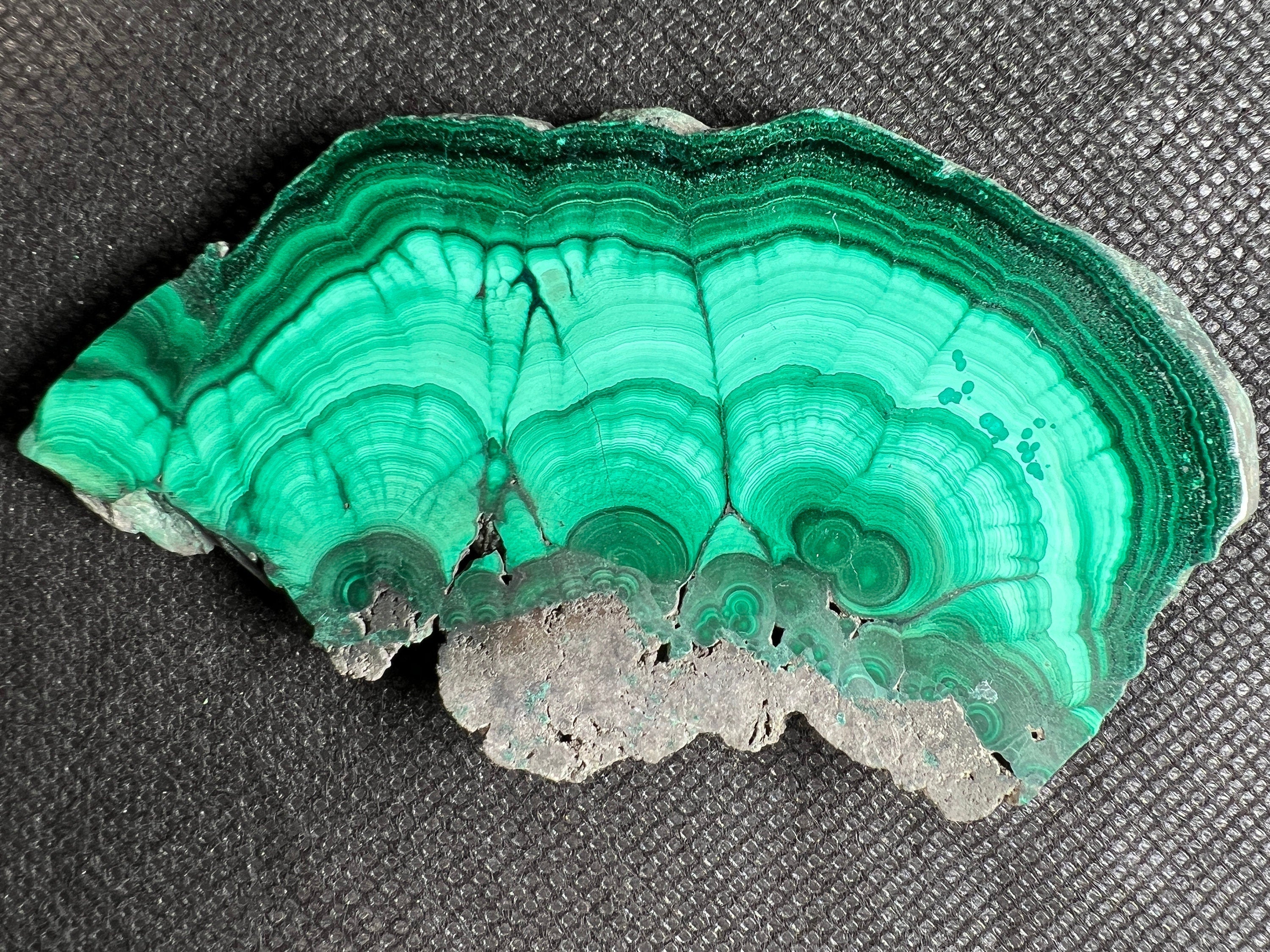 Natural Green Malachite Crystal Slab - Premium Stone for Jewelry Making, Unique Handcrafted Gifts & Elegant Home Decor (50401) | Perfect for DIY Crafts, Healing Crystals Collection & Spiritual Decorations