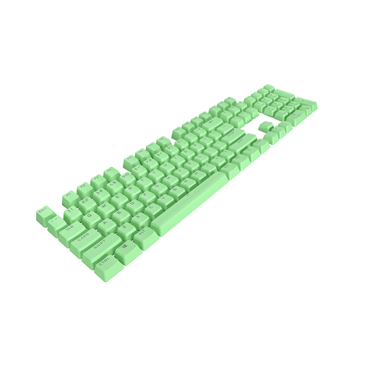 Corsair PBT Double Shot Pro Keycap Mod Kit - Standard Bottom Row Mint Green - Compatible with Corsair Keyboards for Gaming & Typing