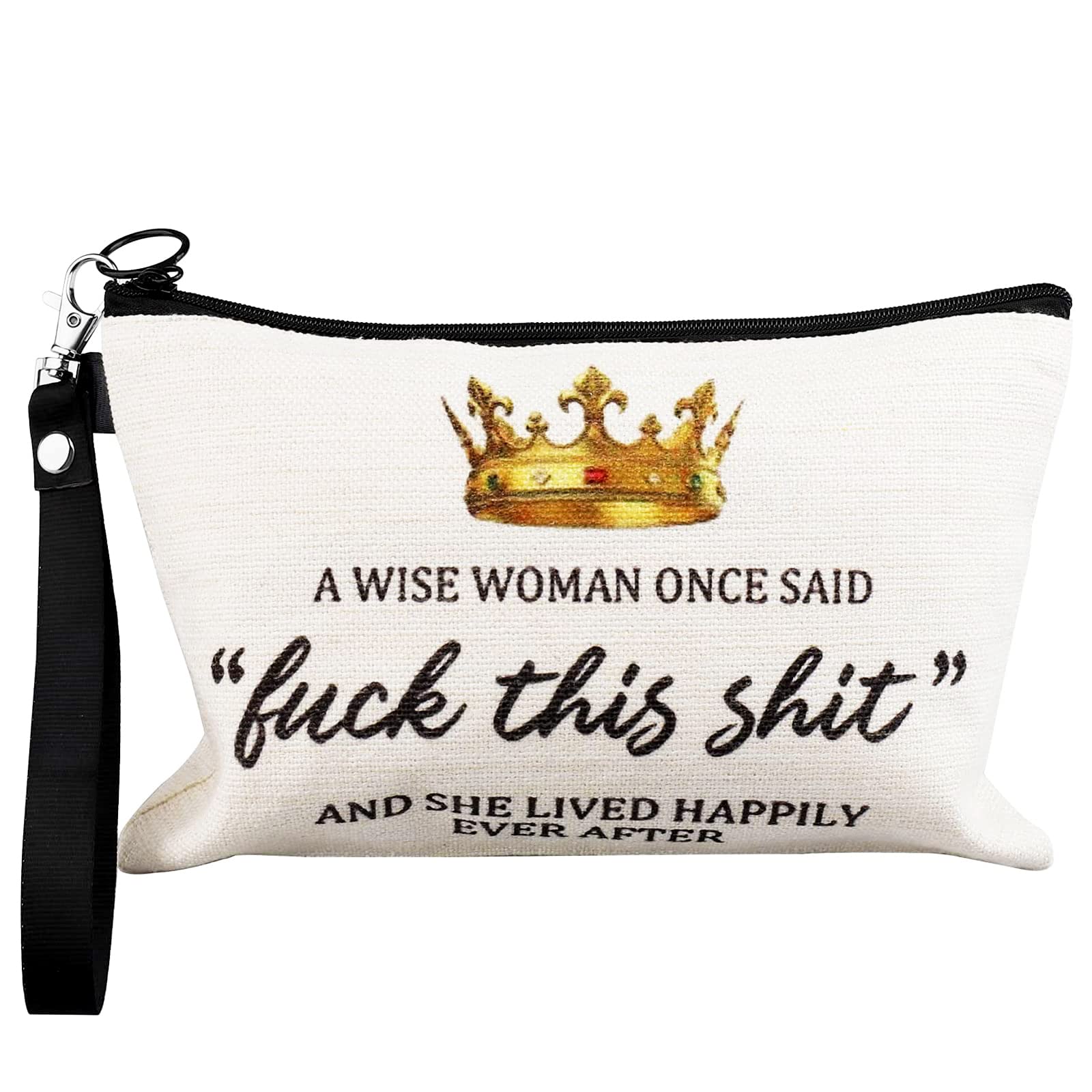 Wise Woman Cosmetic Bag - Birthday Gift for Women, Best Friend, Mom, Sister, Teacher, Nurse | Makeup Pouch for Women's Day, Mother's Day, Friendship Gifts | Perfect for Travel, Work & Daily Use