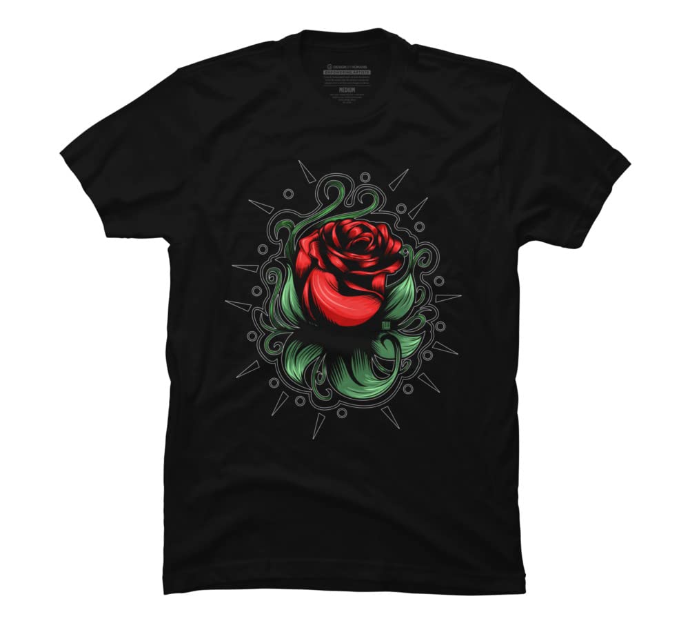 Amazing Rose Graphic T-Shirt for Men by Design By Humans - Stylish & Comfortable Casual Wear for Everyday Outfits