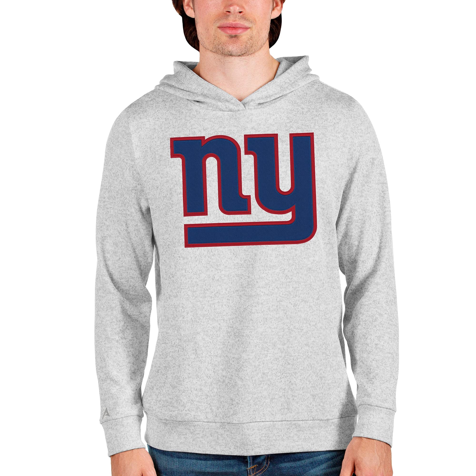 Antigua Men's Heathered NFL Absolute Pullover Hoodie - Comfortable & Stylish Football Fan Apparel for Game Day & Casual Wear