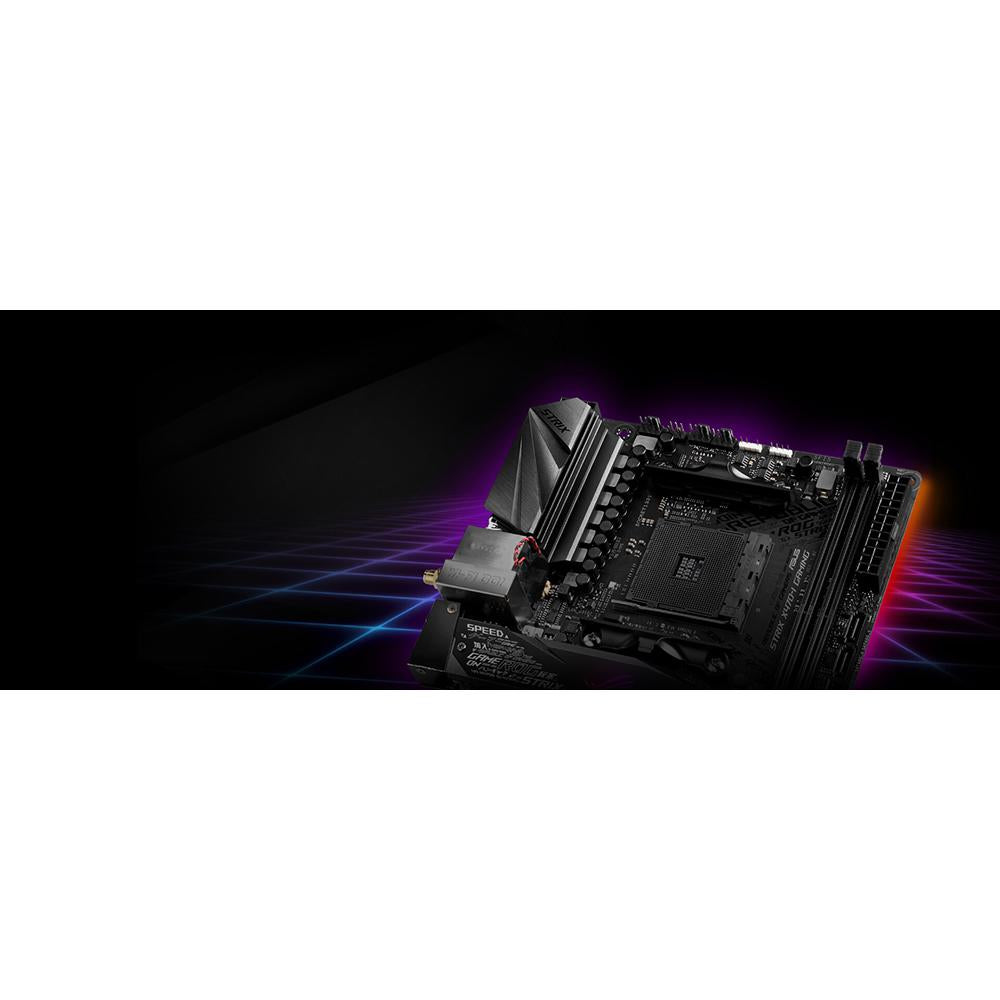ASUS ROG STRIX X470-I Gaming AM4 AMD X470 SFF Mini-ITX Motherboard for Ryzen 2 Processors | High Performance Gaming PC Build | Perfect for Compact Gaming Rigs & eSports Setups