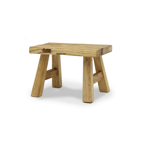 Pavia Natural Wood Footstool - Comfortable Ottoman for Living Room, Bedroom & Nursery - Perfect for Relaxing, Reading & Extra Seating