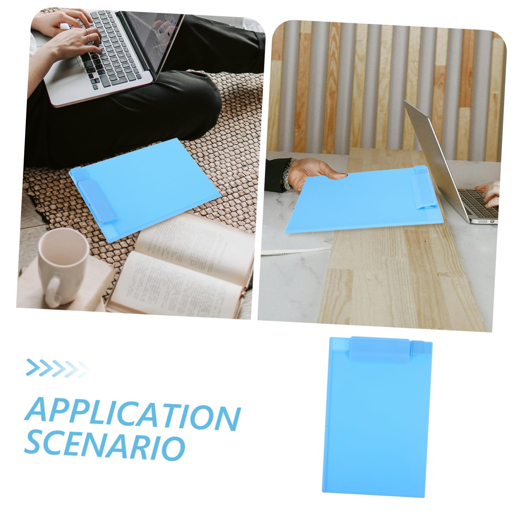 NUOBESTY A5 Plastic Clipboard - Hardboard Writing Board with Storage Hinge, Office Paper Holder for Documents, Notes & Forms | Perfect for School, Office Work & Home Organization