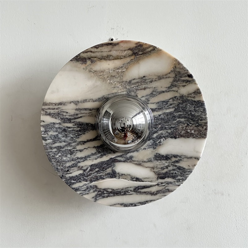 Calacatta Marble Wall Sconce Light - Modern Gold Finish Bathroom Vanity Lighting for Bedroom, Hallway & Living Room Decor