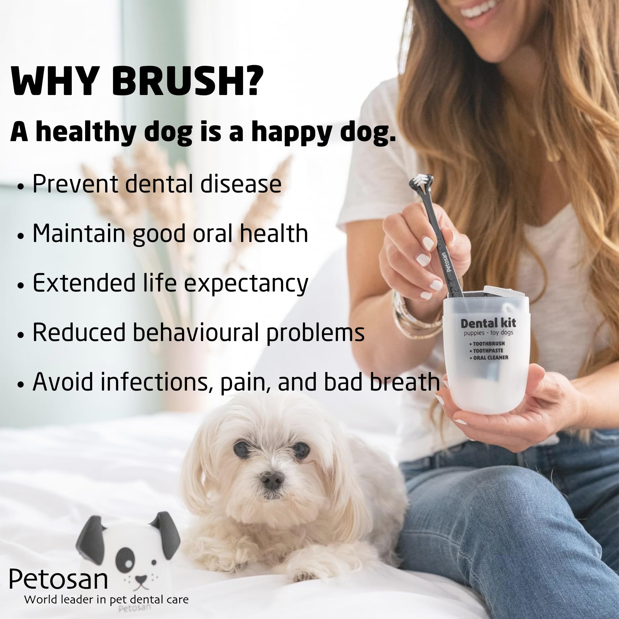 Petosan Chicken Flavor Dog Toothpaste - 70g | Natural Dental Care for Dogs | Freshens Breath & Prevents Plaque | Ideal for Daily Oral Hygiene at Home