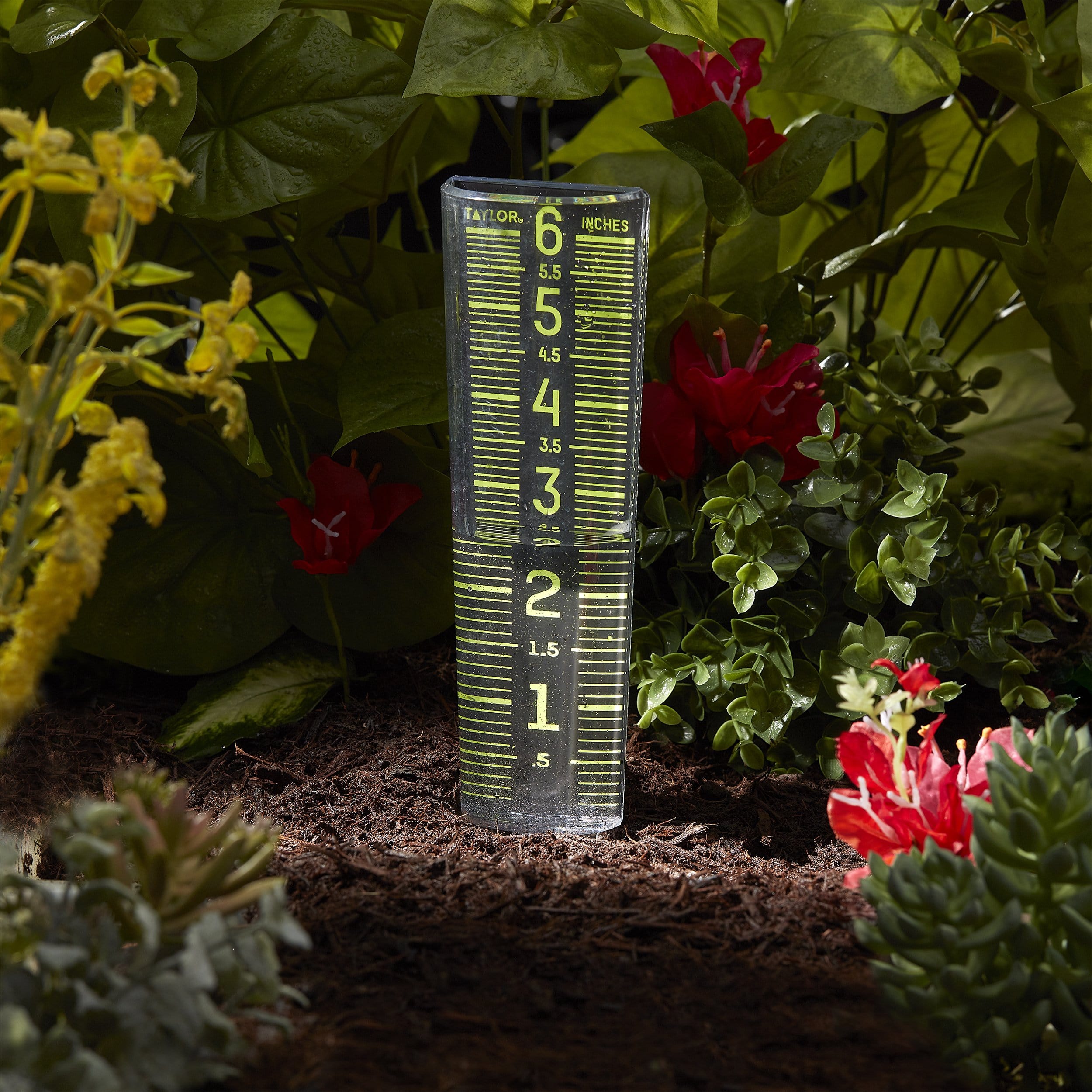 ClearVu 6 Glow in the Dark Rain/Sprinkler Gauge - Accurate Water Measurement for Lawn, Garden & Outdoor Irrigation - Perfect for Homeowners & Gardeners