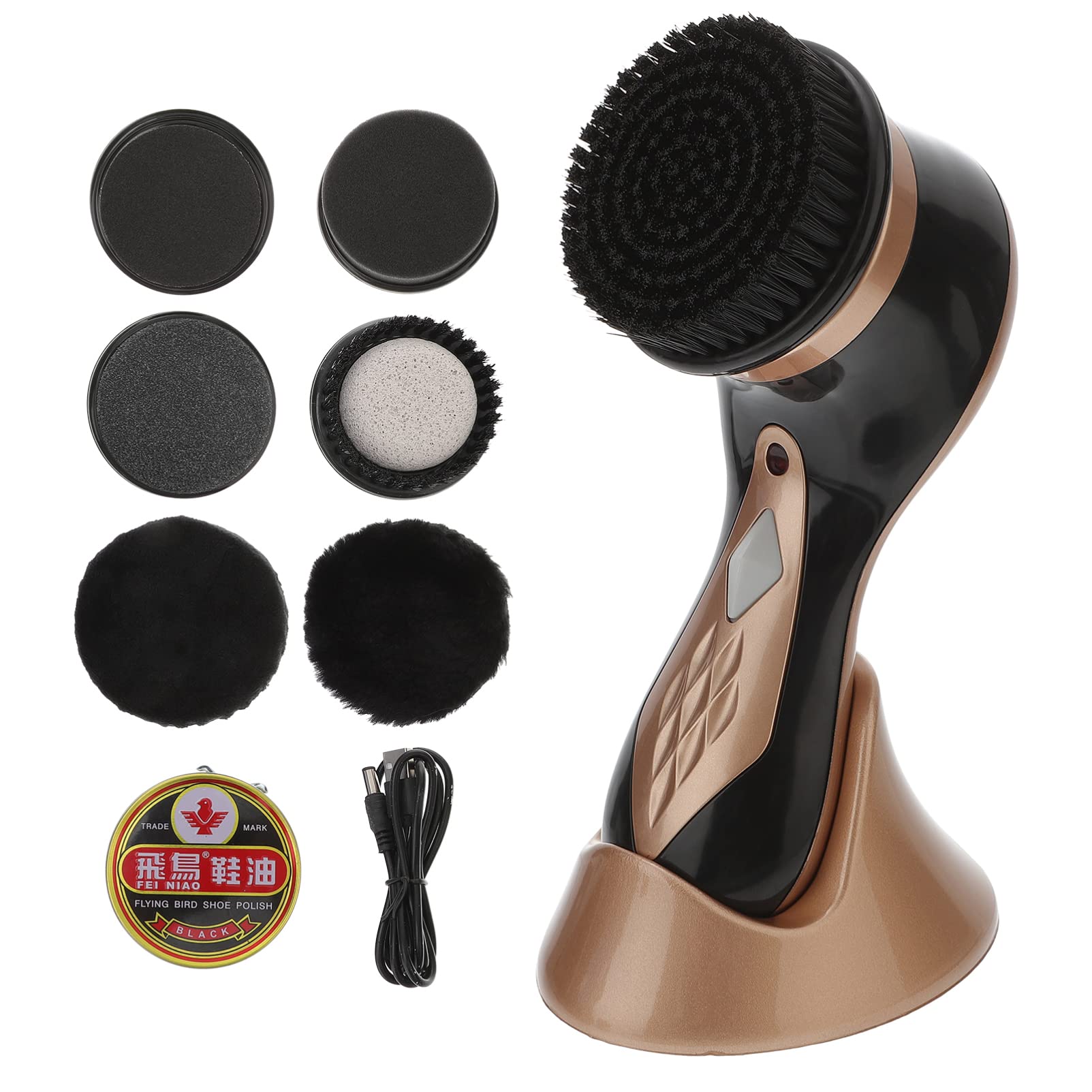 Electric Shoe Polisher & Shine Brush for Leather Shoes - Perfect for Home, Office, and Travel Shoe Care