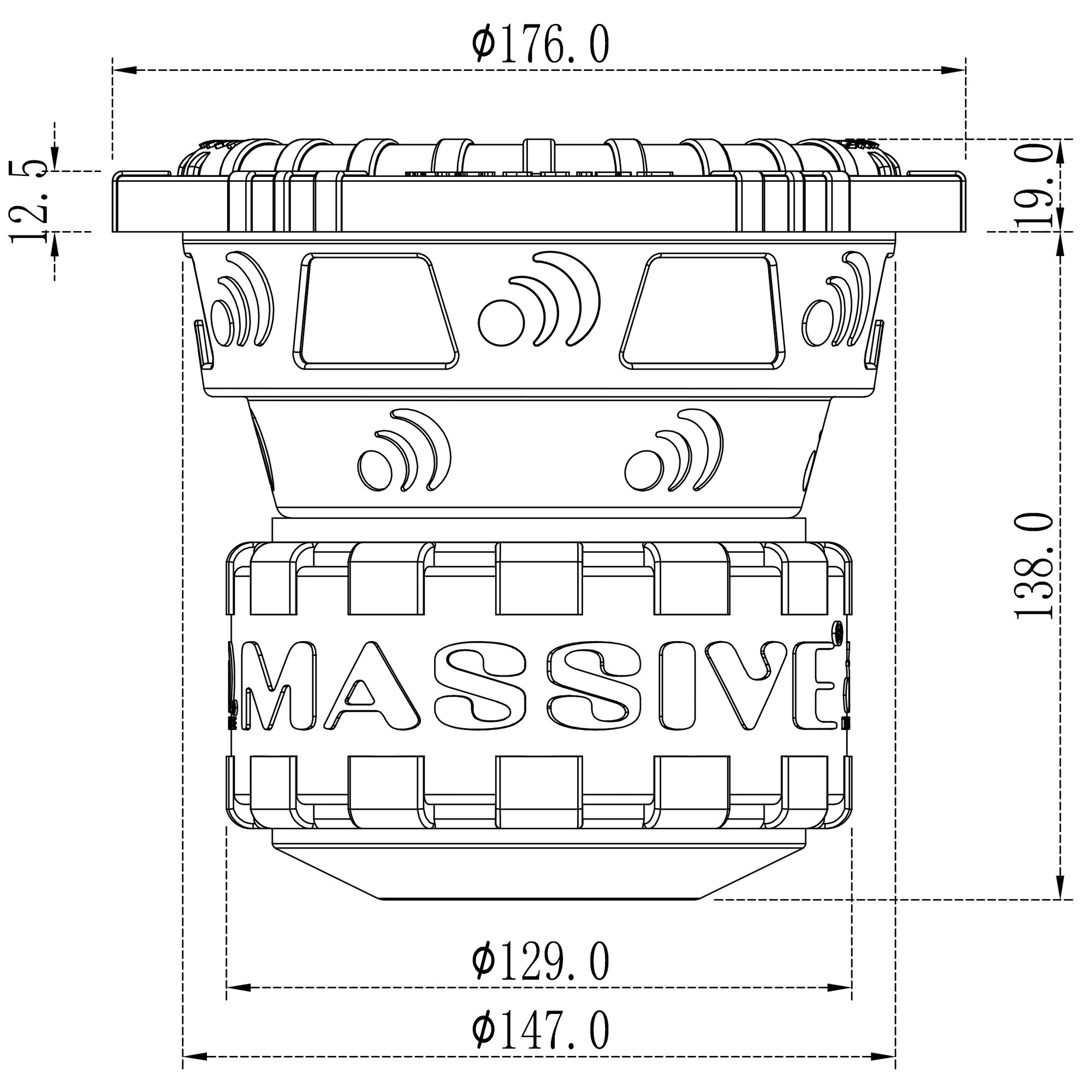 GTR62 6.5 Inch 400 Watts RMS Dual 2 Ohm Car Subwoofer with Grill - Powerful Bass for Car Audio, Home Theater, and Music Systems