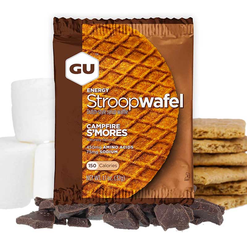 GU Energy Stroopwafel - 16 Pack Box of Dutch Waffle Snacks for Cycling, Running & Hiking | High Energy Sports Nutrition for Athletes