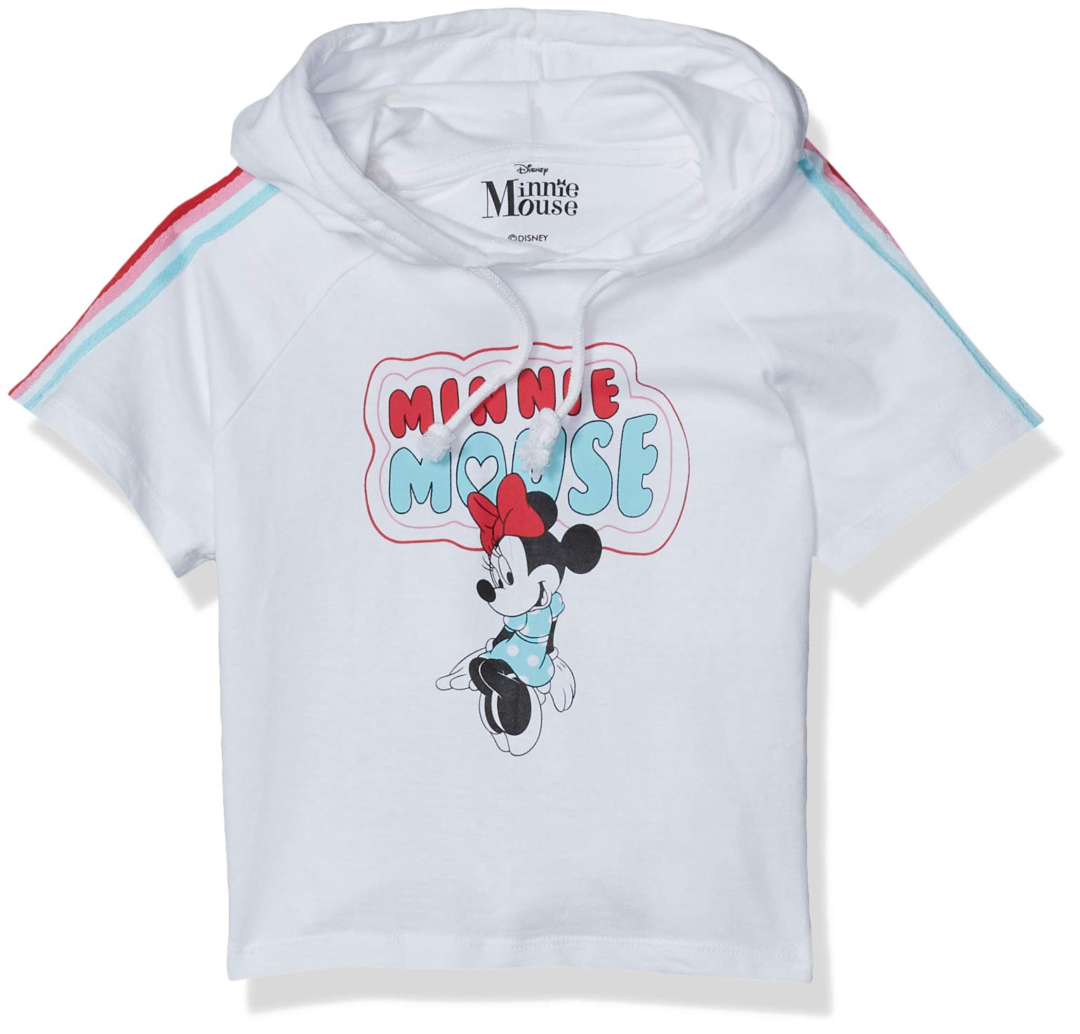 Disney Minnie Mouse Hooded T-Shirt for Girls - Cute & Comfortable Cotton Top for Casual Wear, Playdates, and Disney Theme Park Outfits