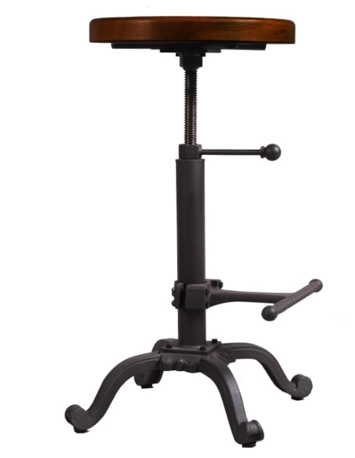 Rustic Swivel Bar Stool - Adjustable 22