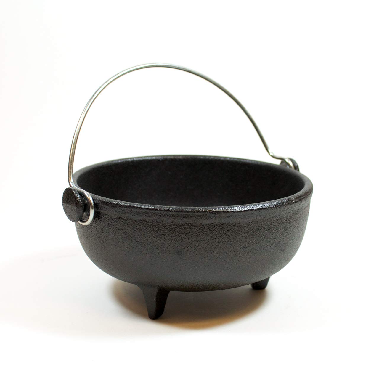 Old Mountain Pre-Seasoned Cast Iron Kettle - 6 Inch Diameter for Camping, Dutch Oven Cooking & Outdoor BBQ